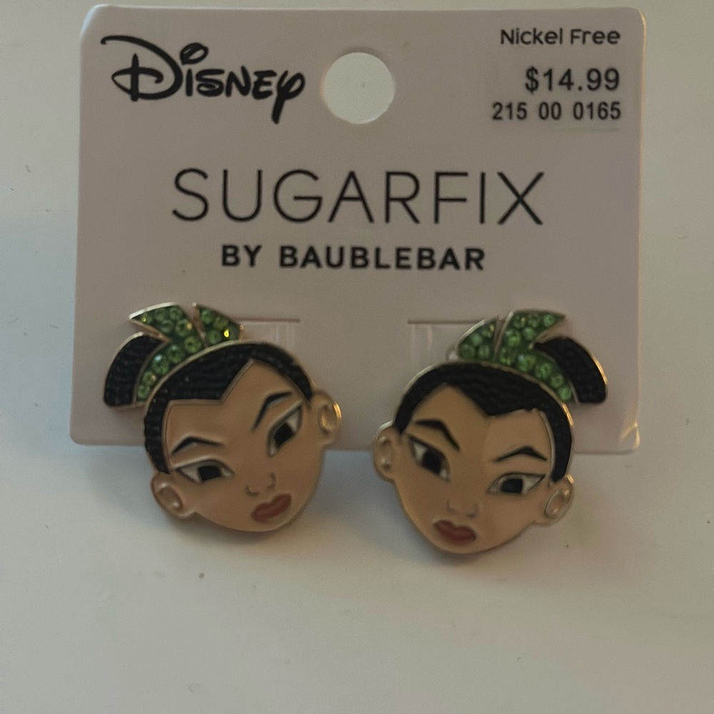 NWT-Never Worn- Disney Sugarfix by Baublebar Mulan Earrings